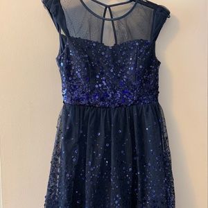Delia's 1/2 Sparkle Blue Dress